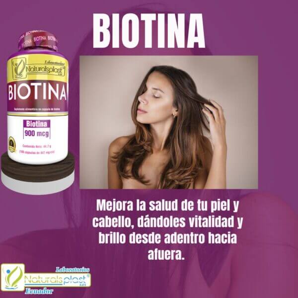 Biotina 100 Cápsulas: Belleza y Vitalidad Interior ✨ - Imagen 2
