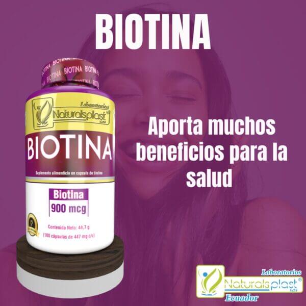 Biotina 100 Cápsulas: Belleza y Vitalidad Interior ✨ - Imagen 3