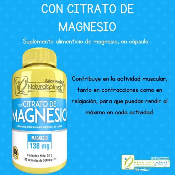 Citrato de Magnesio 100 Cápsulas: Energía y Bienestar Total 💪✨ - Imagen 3