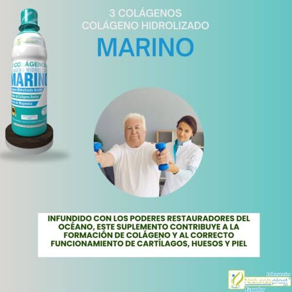 3 Colágenos Marino Hidrolizado 550ml: Piel Firme y Articulaciones Fuertes 💪✨ - Imagen 2