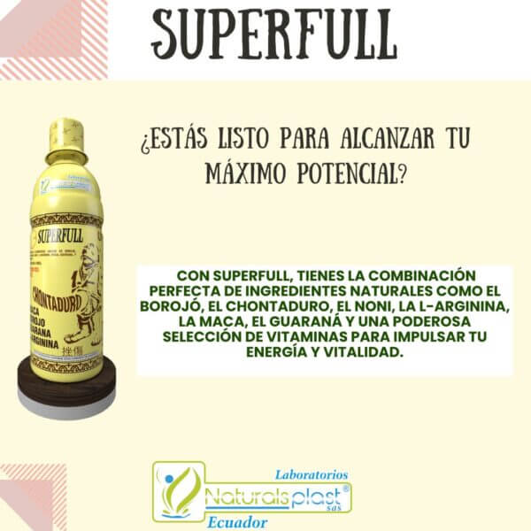 SUPERFULL 550ml: Energía y Vitalidad Diaria Recargadas 💥🍯 - Imagen 4