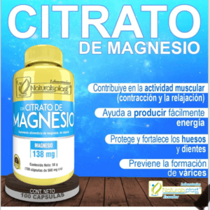 Citrato de Magnesio 100 Cápsulas: Energía y Bienestar Total 💪✨