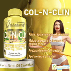 COL-N-CLIN 100 Cápsulas: Digestión Ligera y Limpieza Natural 🍍✨