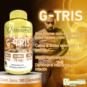G-TRIS 100 Cápsulas: Alivio Digestivo y Defensas Fuertes 🌼✨