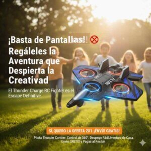 Avión a control remoto ¡Adrenalina Pura! Dron Thunder Charge: Domina el Cielo y Sé la Envidia 🚀